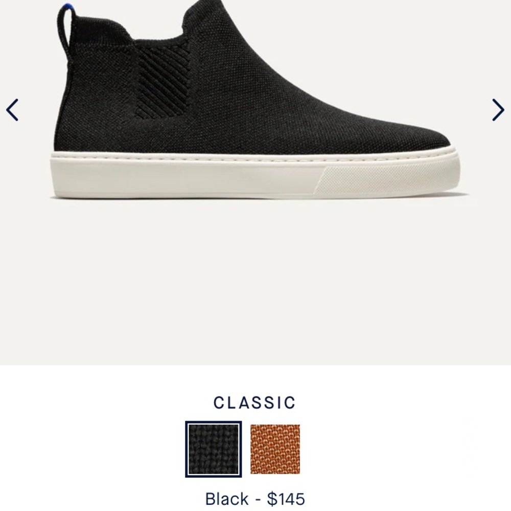Black Knit Slip-On Combat-Style Boot